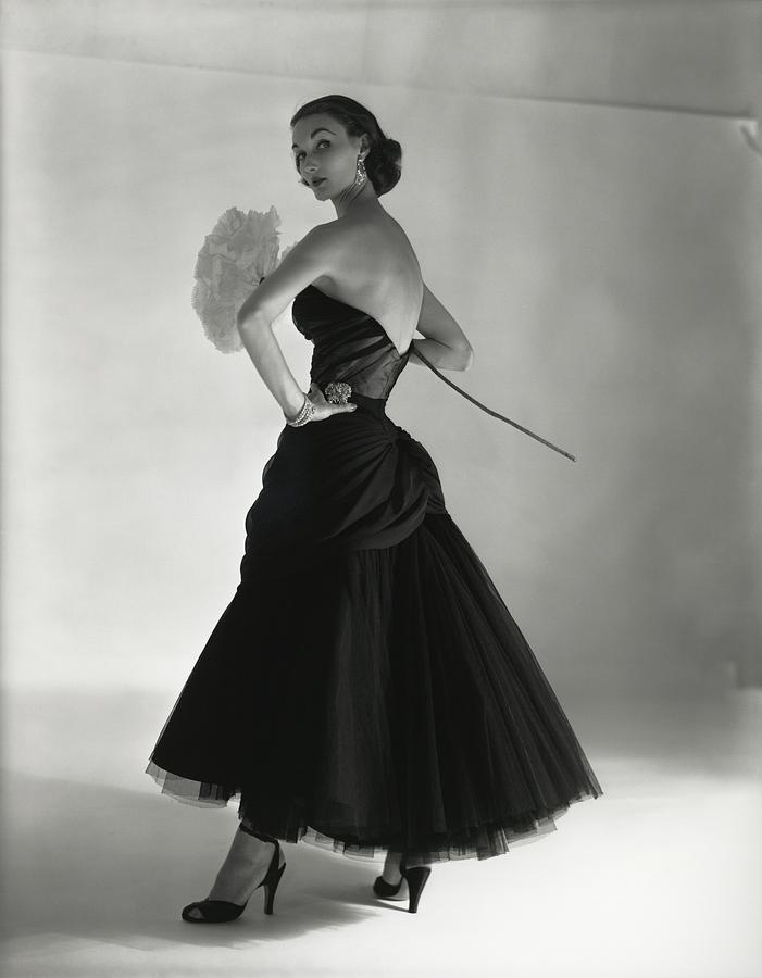Evelyn Tripp Wearing Charles James Ball Gown Photograph by Horst P. Horst