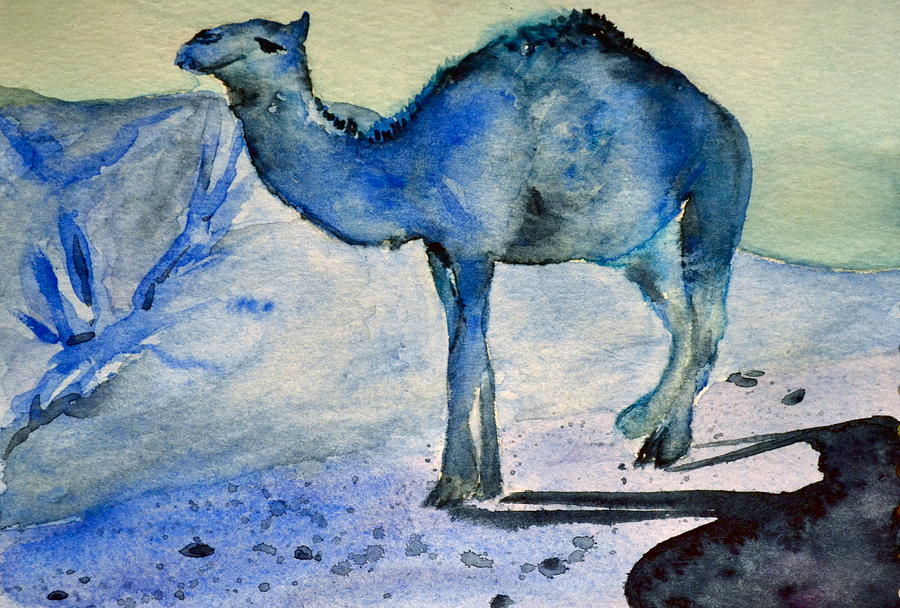 Even Camels Get The Blues Painting by Beverley Harper Tinsley