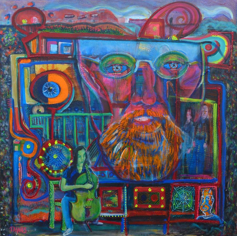 Even Chaos has Room for Cello Painting by Dennis Tawes