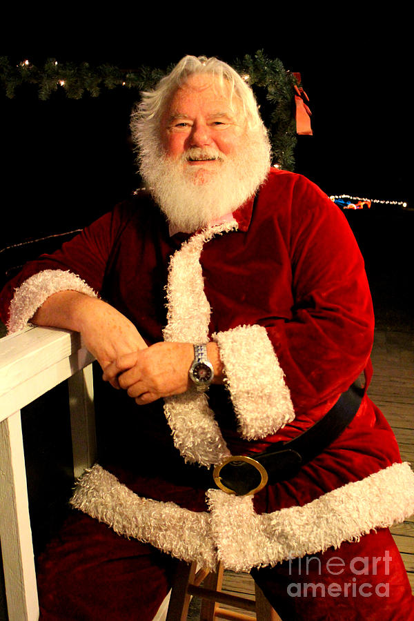 Even Santa Needs a Break Photograph by Kathy  White