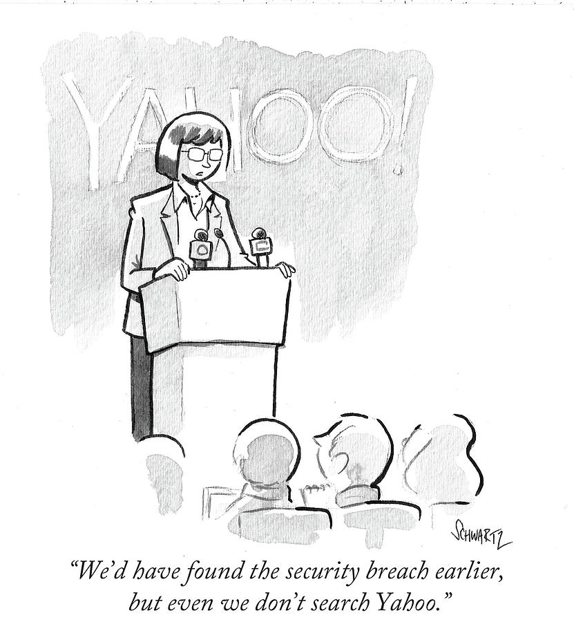 Even We Dont Search Yahoo Drawing by Benjamin Schwartz Even We Dont Search Yahoo Drawing by Benjamin Schwartz
