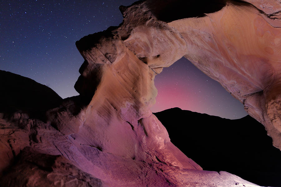 Desert Photograph - Evening Arch by Rick Berk