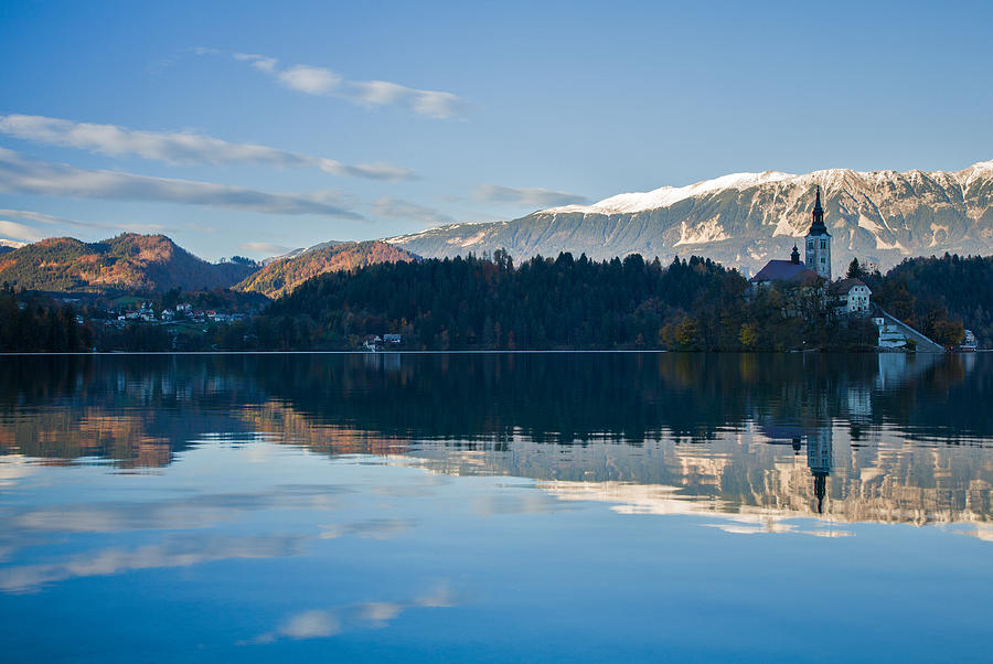 Evening at Lake Bled Photograph by Ian Middleton