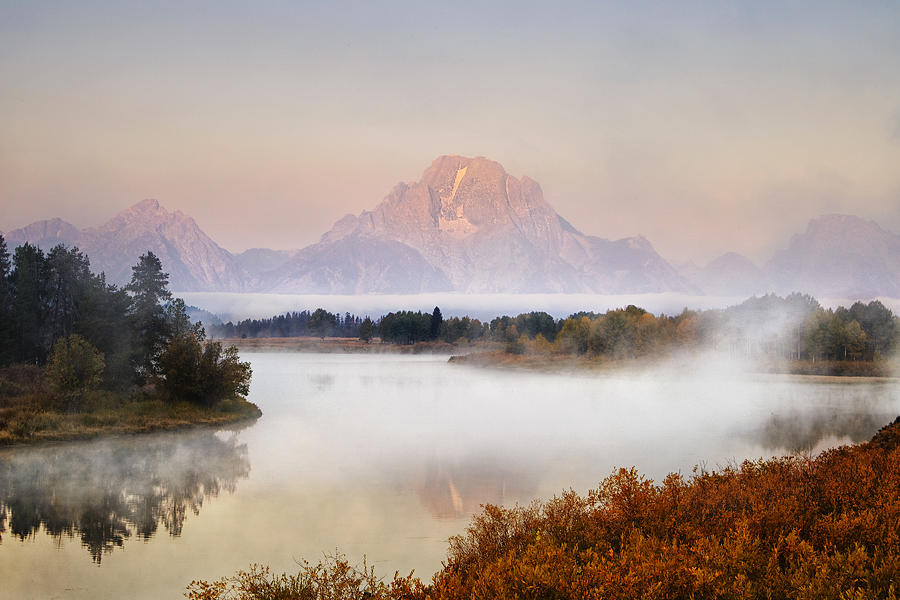 Evening at Oxbow Bend Photograph by Andrew Soundarajan