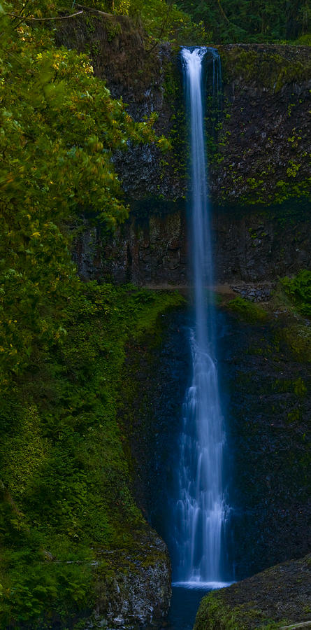 Evening at the Falls Photograph by Larry Goss
