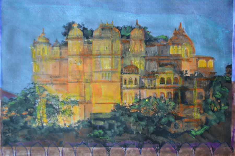 Evening at Udaipur Painting by Vikram Singh Fine Art America