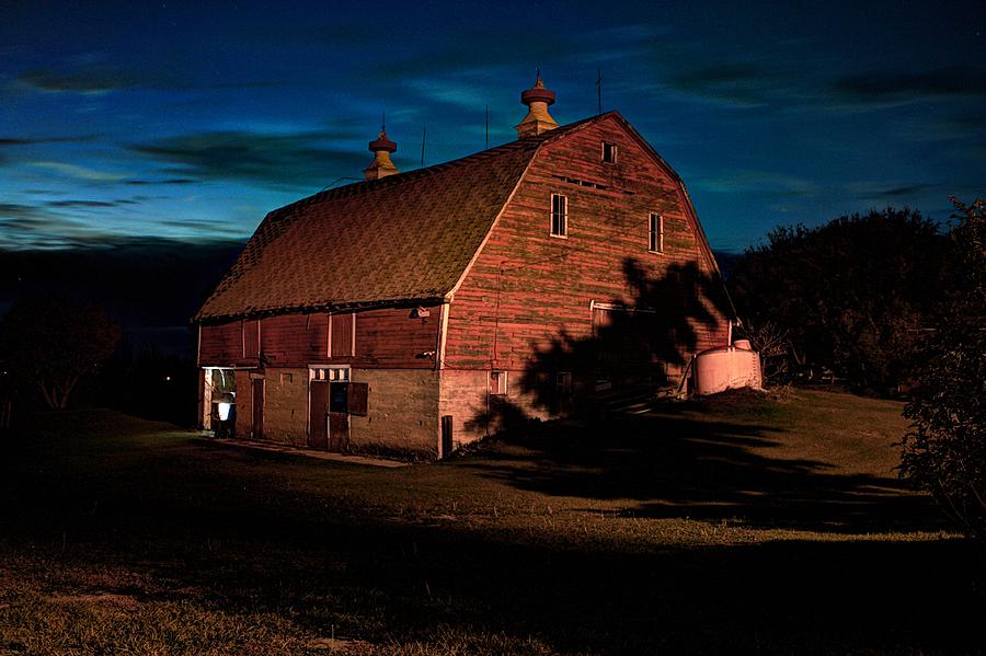 Evening barn Photograph by David Matthews