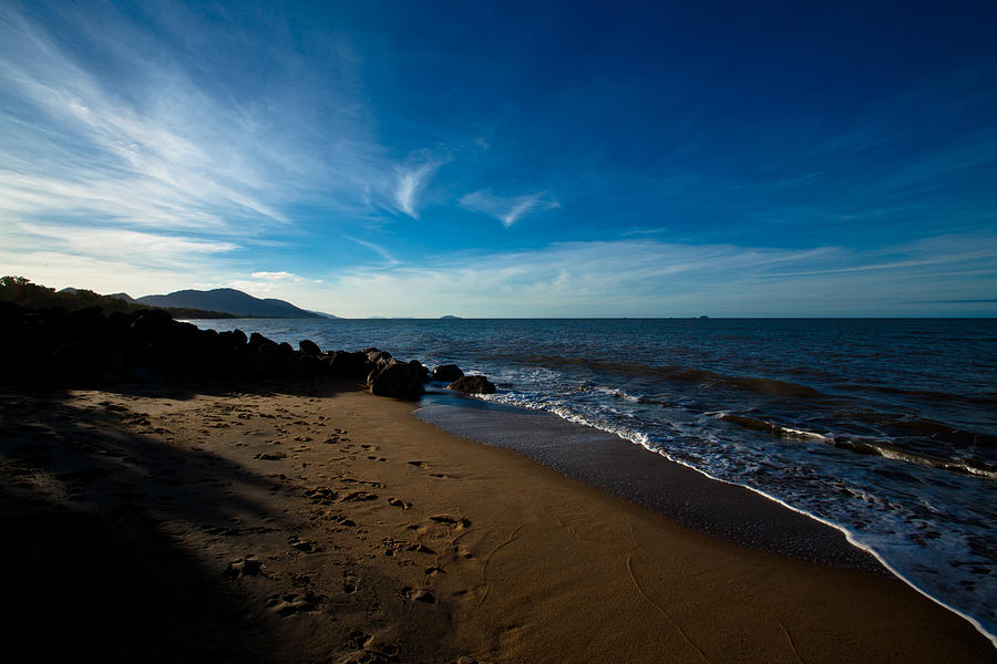 Evening Beach Photograph by Carole Hinding
