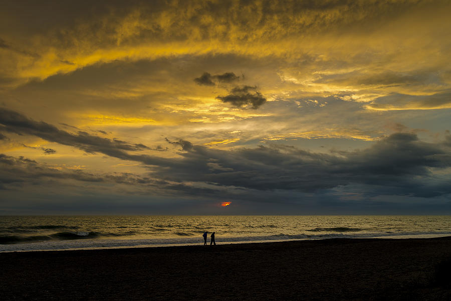Evening Beach Walk Photograph by Russ Burch