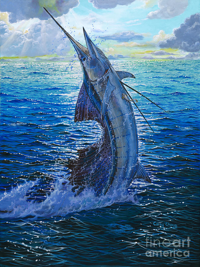 Evening Bite OFF00104 Painting by Carey Chen