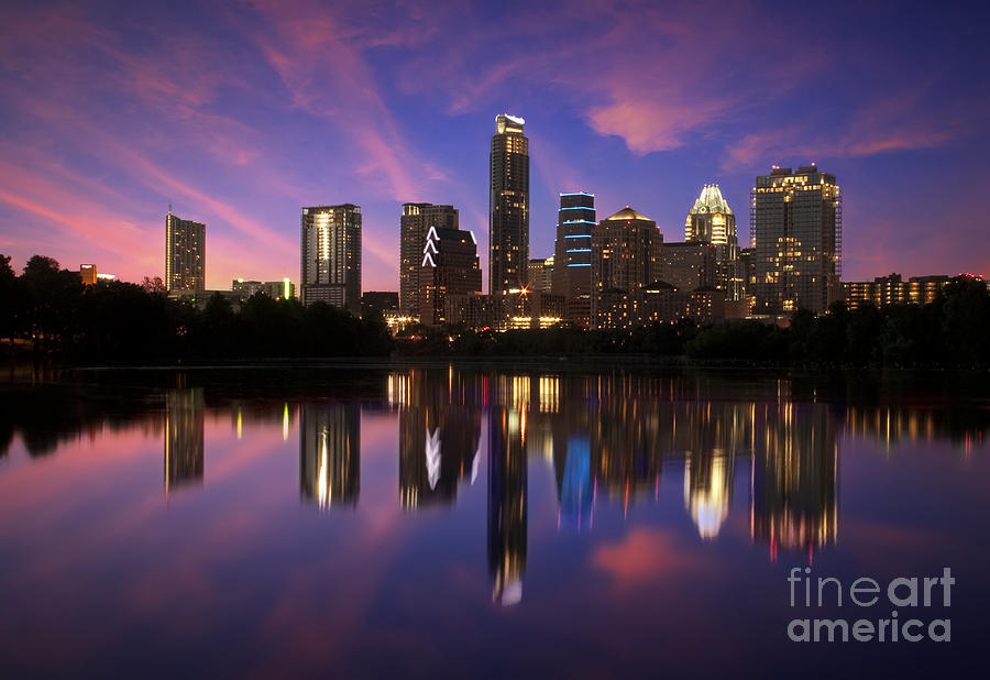 Evening Blue Austin Photograph by Randy Smith