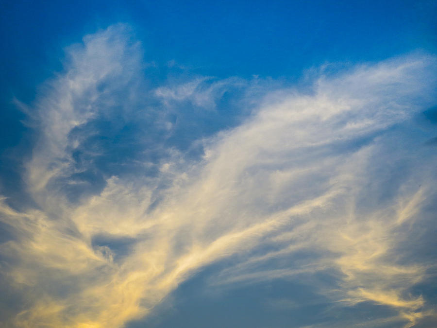 Summer Photograph - Evening clouds by David Pyatt
