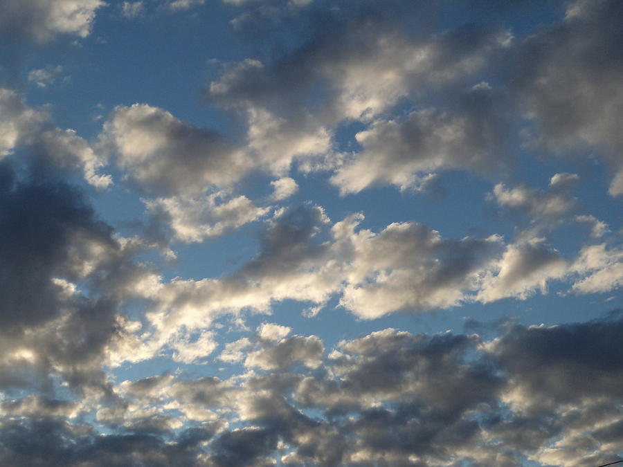 Evening Clouds Photograph by Krystyna Spink