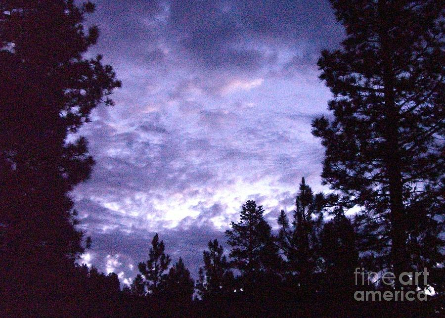 Evening Clouds over Big Bear Lake California Photograph by Barbie Corbett-Newmin