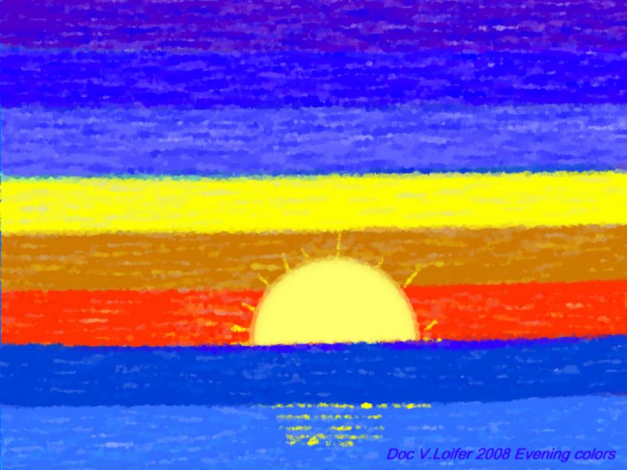 Evening colors Digital Art by Dr Loifer Vladimir