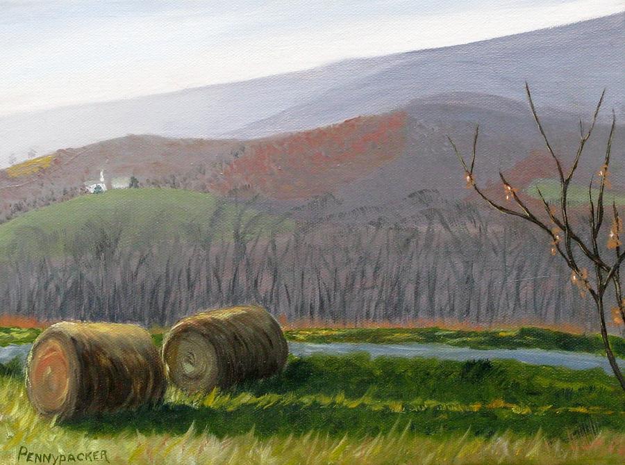 Evening Comes to Penns Valley Painting by Barb Pennypacker