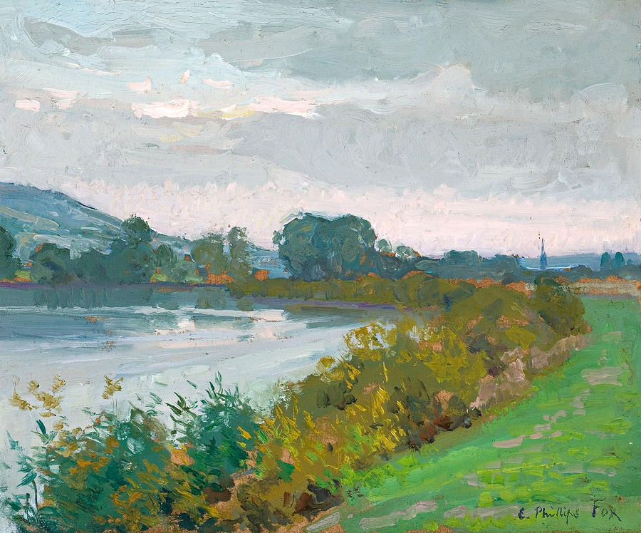 Evening Effect. France Painting by Emanuel Phillips Fox