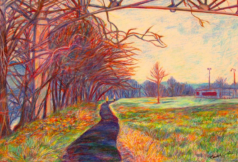 Evening Glow at Bisset Park Painting by Kendall Kessler