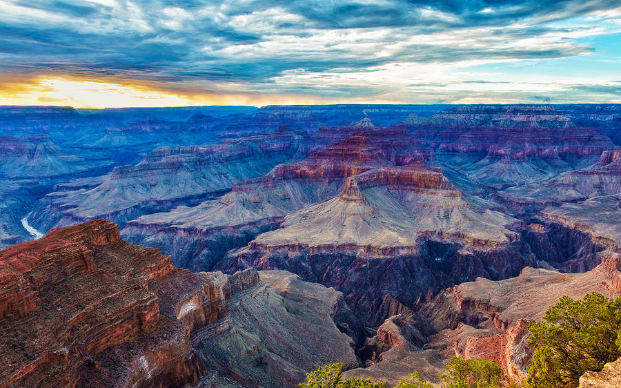 Evening Glow at the Grand Canyon by John M Bailey Evening Glow at the Grand Canyon by John M Bailey