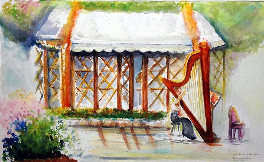 Evening Harp Solo DSO Painting by Bernadette Krupa