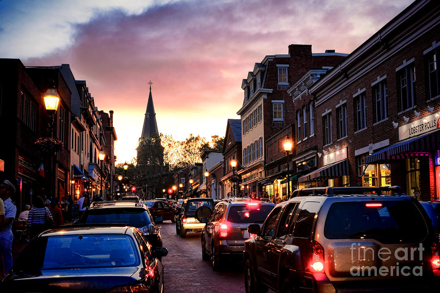 Car Photograph - Evening in Annapolis by Olivier Le Queinec