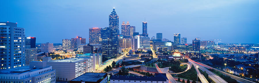 Evening In Atlanta, Atlanta, Georgia Photograph by Panoramic Images
