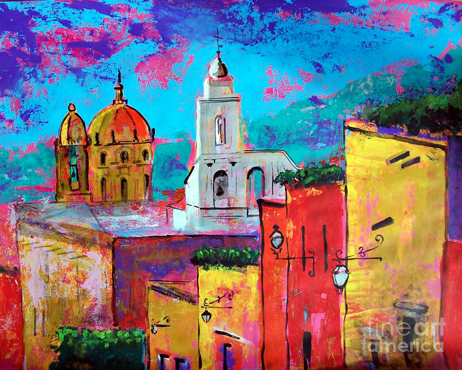 Evening In Mexico Painting