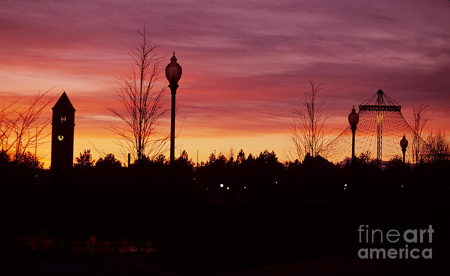 Evening in Riverfront Park Photograph by Sharon Elliott