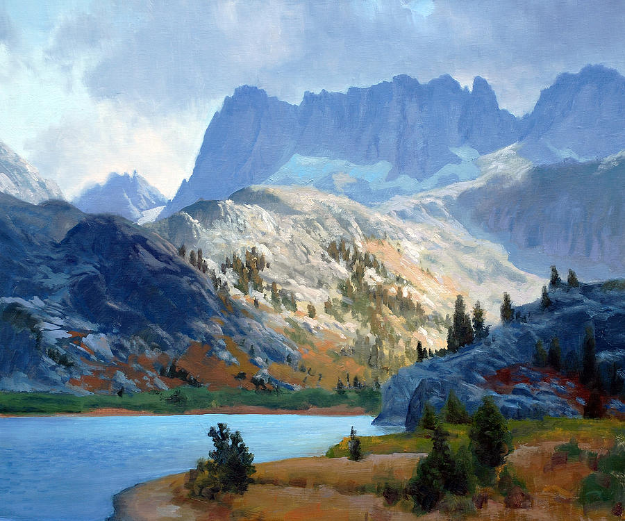 Mountain Painting - Evening Lake Ediza by Armand Cabrera