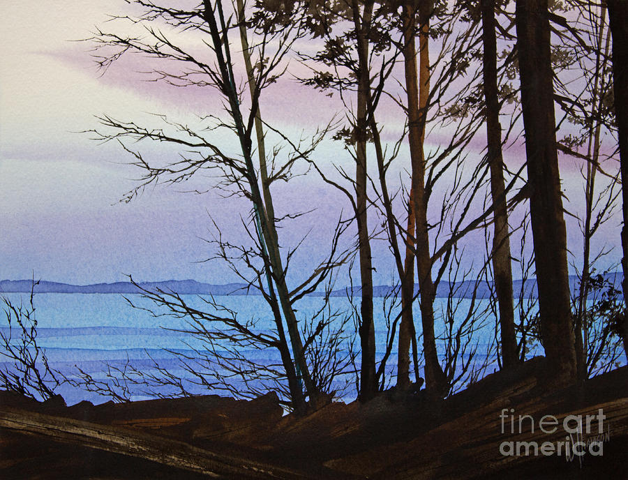 Tree Painting - Evening Light by James Williamson