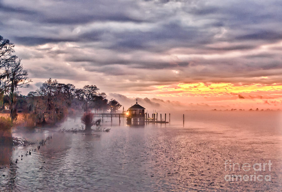 Evening Mist Photograph by Mike Covington