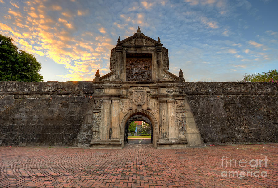 Evening on Fort Santiago Manila Intramuros Philippines Photograph by ...