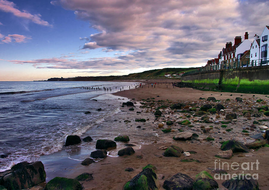 Evening on Sandsend Beach Yorkshire Photograph by Martyn Arnold