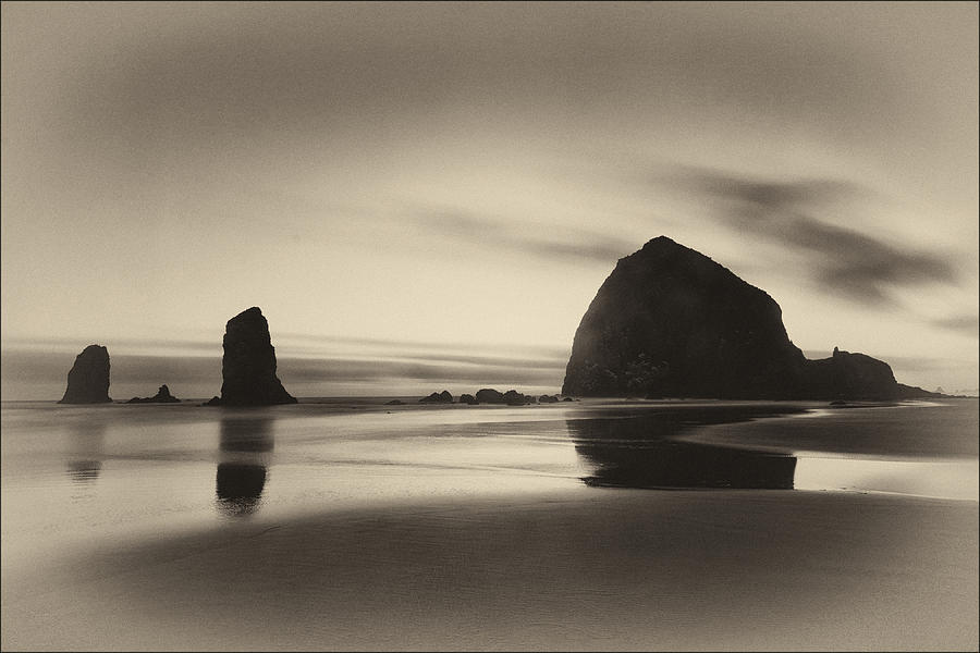 Evening On The Beach Photograph by Robert Fawcett