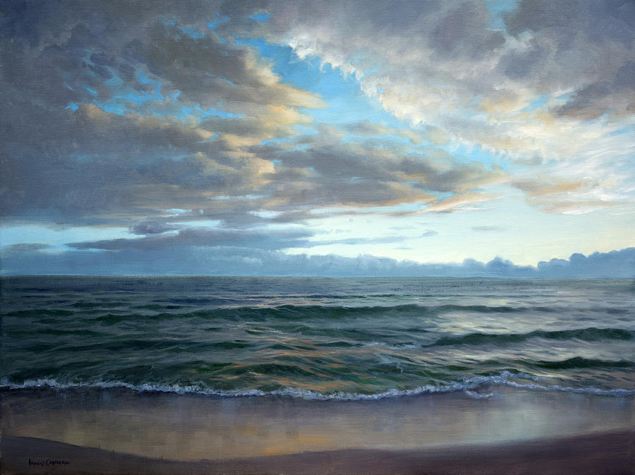 Evening On The Gulf Painting by Armand Cabrera