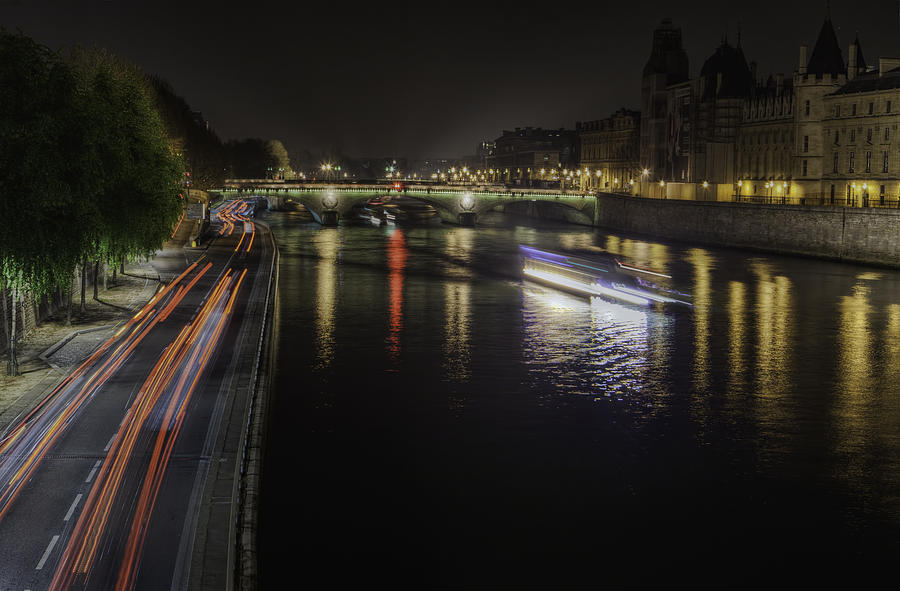 Evening on the Seine Photograph by Mark Harrington
