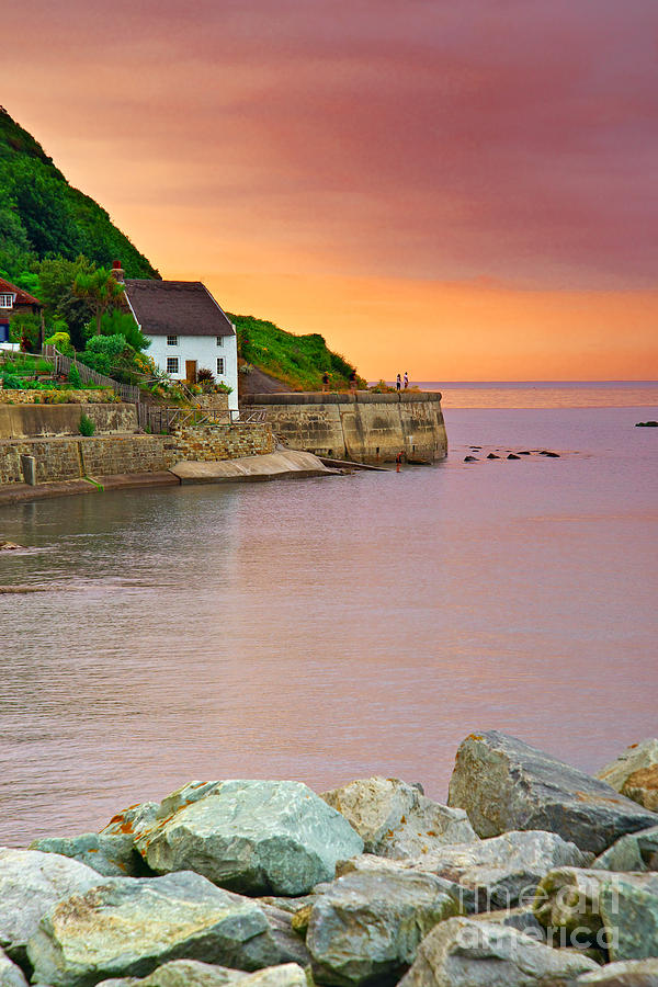 Evening over Runswick Bay Photograph by Martyn Arnold