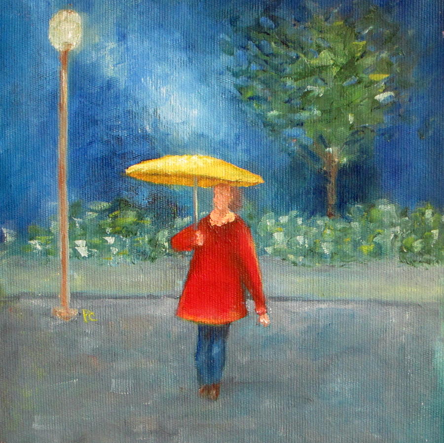 Impressionism Painting - Evening Rain by Patricia Cleasby