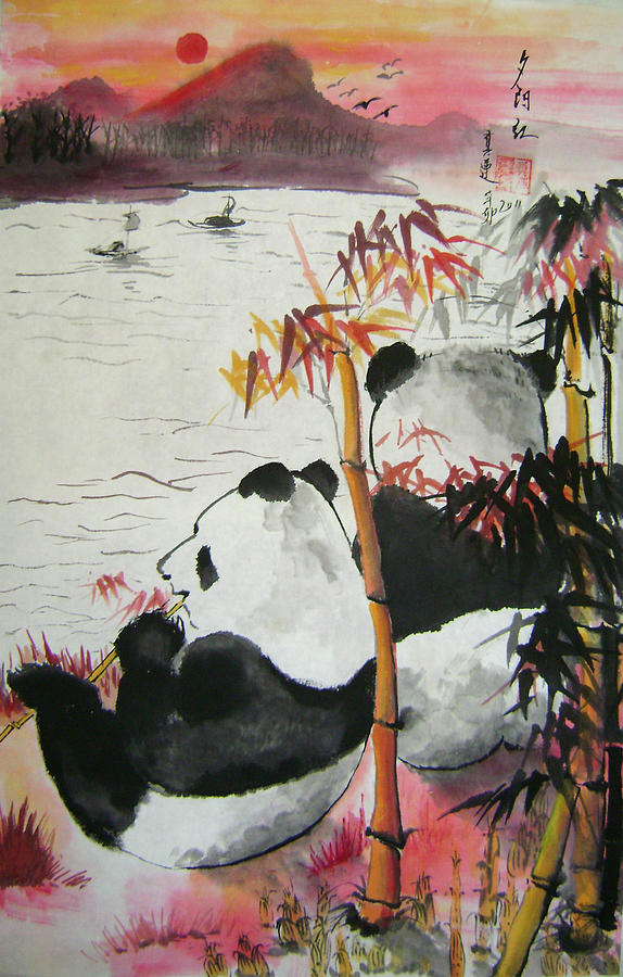 Animal Painting - Evening Romance by Lian Zhen