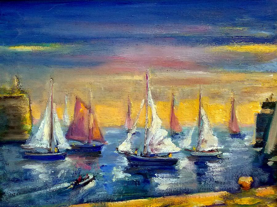 Evening Sail Painting by Philip Corley