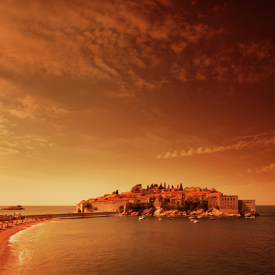 Evening Sea Landsape Photograph by O-che Evening Sea Landsape Photograph by O-che