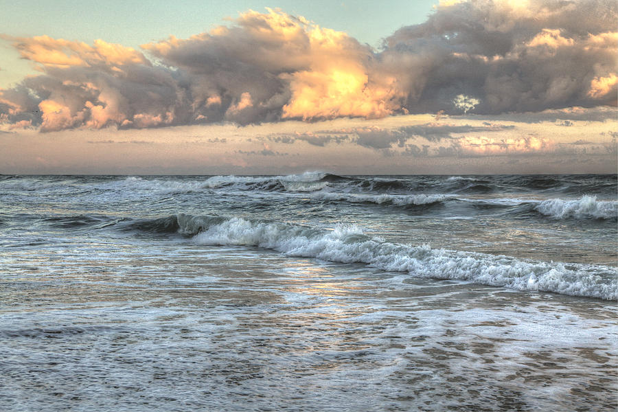 Ocean Photograph - Evening Seascape I by Dave Ross