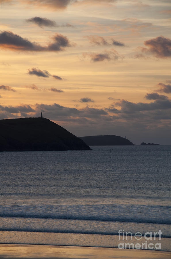 Evening Skies at Polzeath Photograph by Bel Menpes