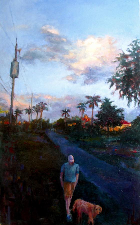 Evening Stroll Painting by Patricia Maguire
