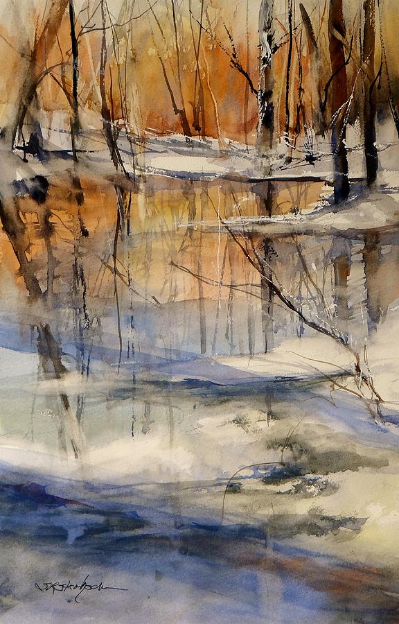 Winter Painting - Evening Thaw by Sandra Strohschein