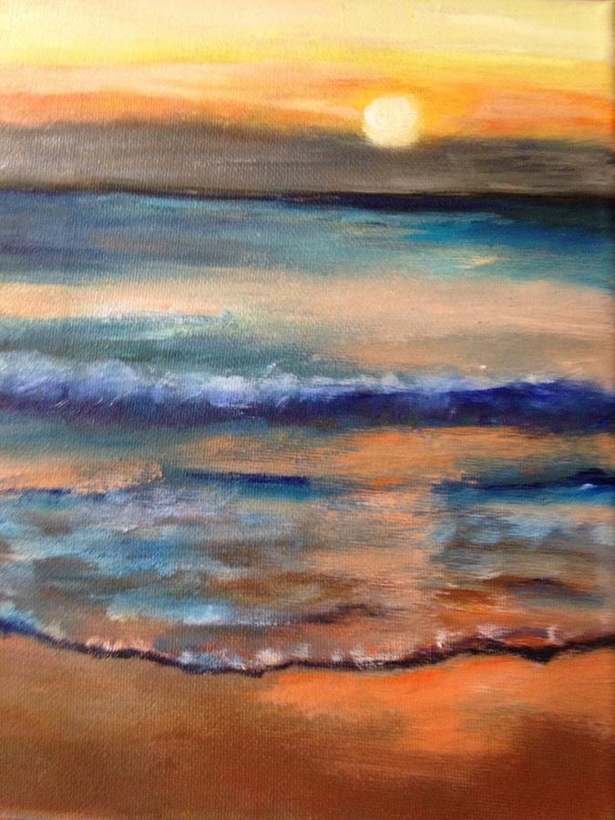 Evening tide Painting by Mary Zwirn - Fine Art America