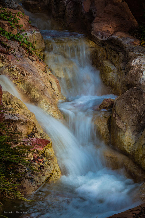 Waterfall Photograph - Evening Waterfall by Ross Henton