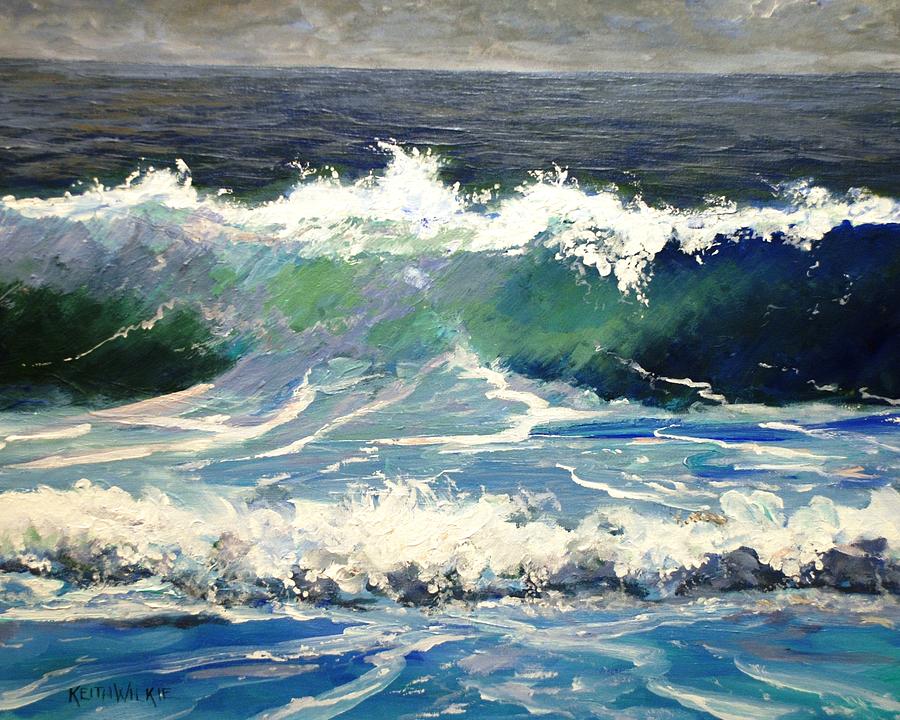 Evening Wave Painting by Keith Wilkie - Fine Art America