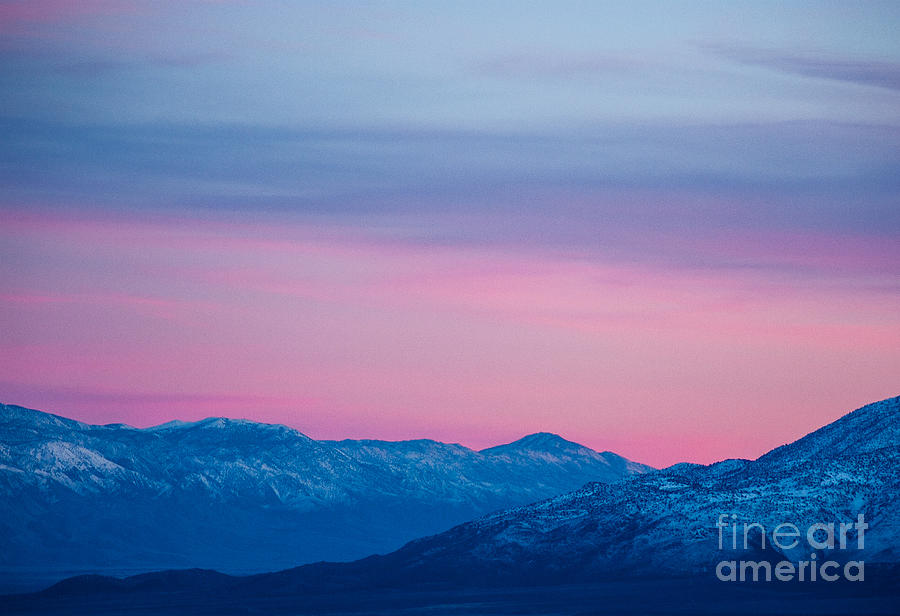Winter Scenes Photograph - Evening Winter Sky 1.7305 by Stephen Parker