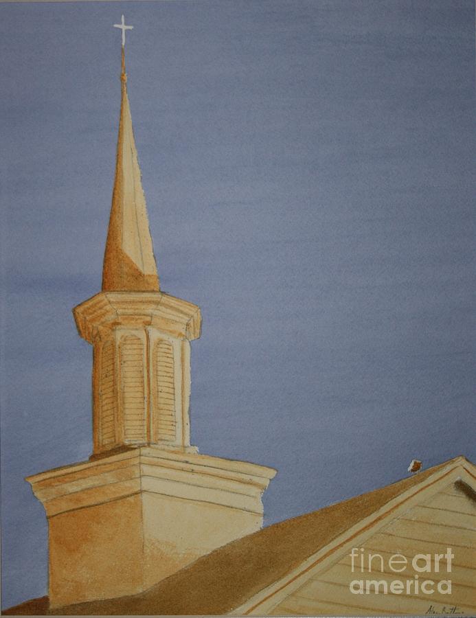 Architecture Painting - Evening Worship by Stacy C Bottoms